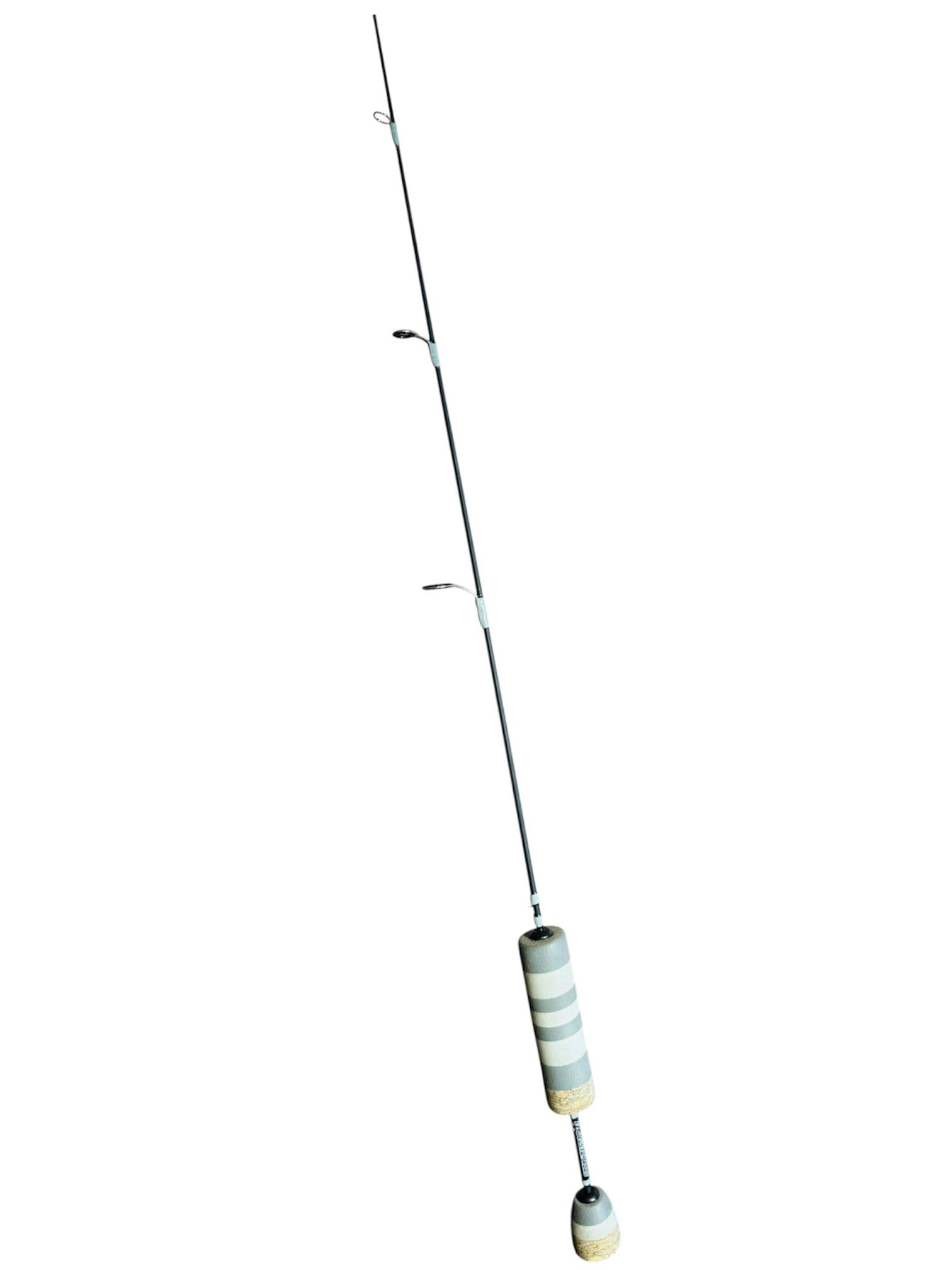 32" Black Panfish Carbon, Gray Thread, Custom EVA/Cork Split Grip