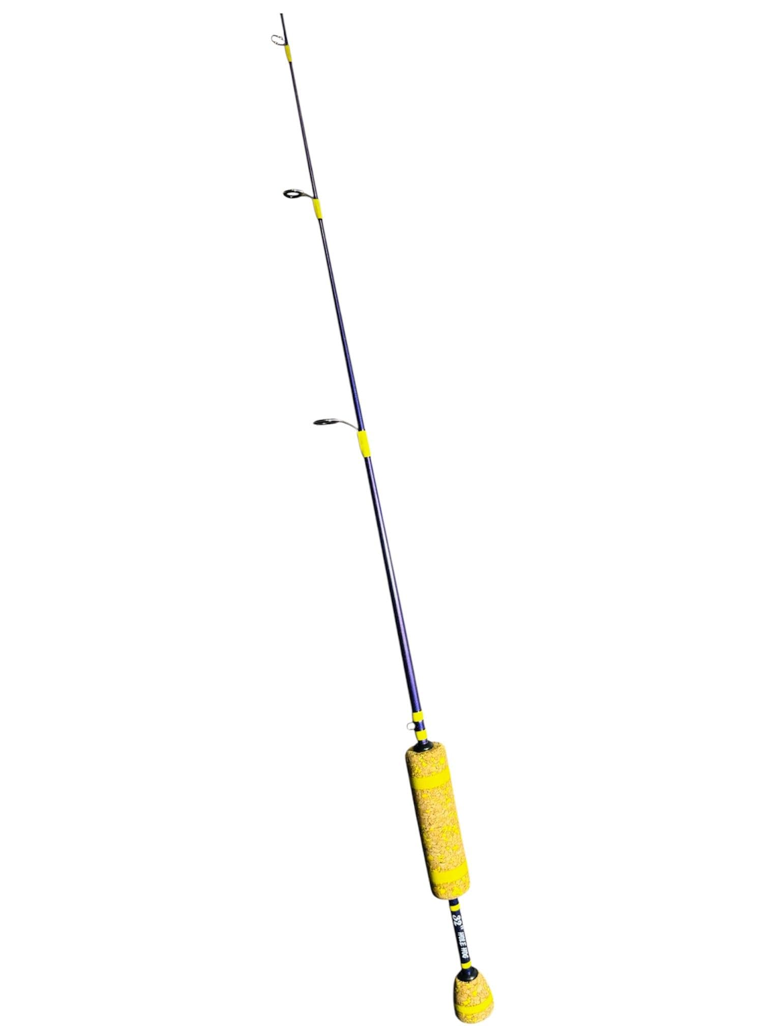 32" Metallic Purple Hole Hog, Yellow Thread, Custom Cork Split Grip
