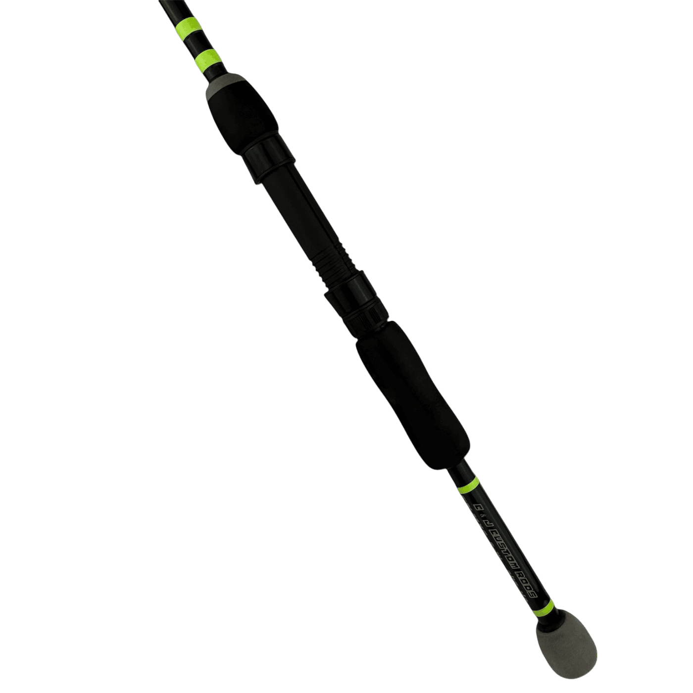 Custom EVA Foam Handle with Neon Green Thread Wraps