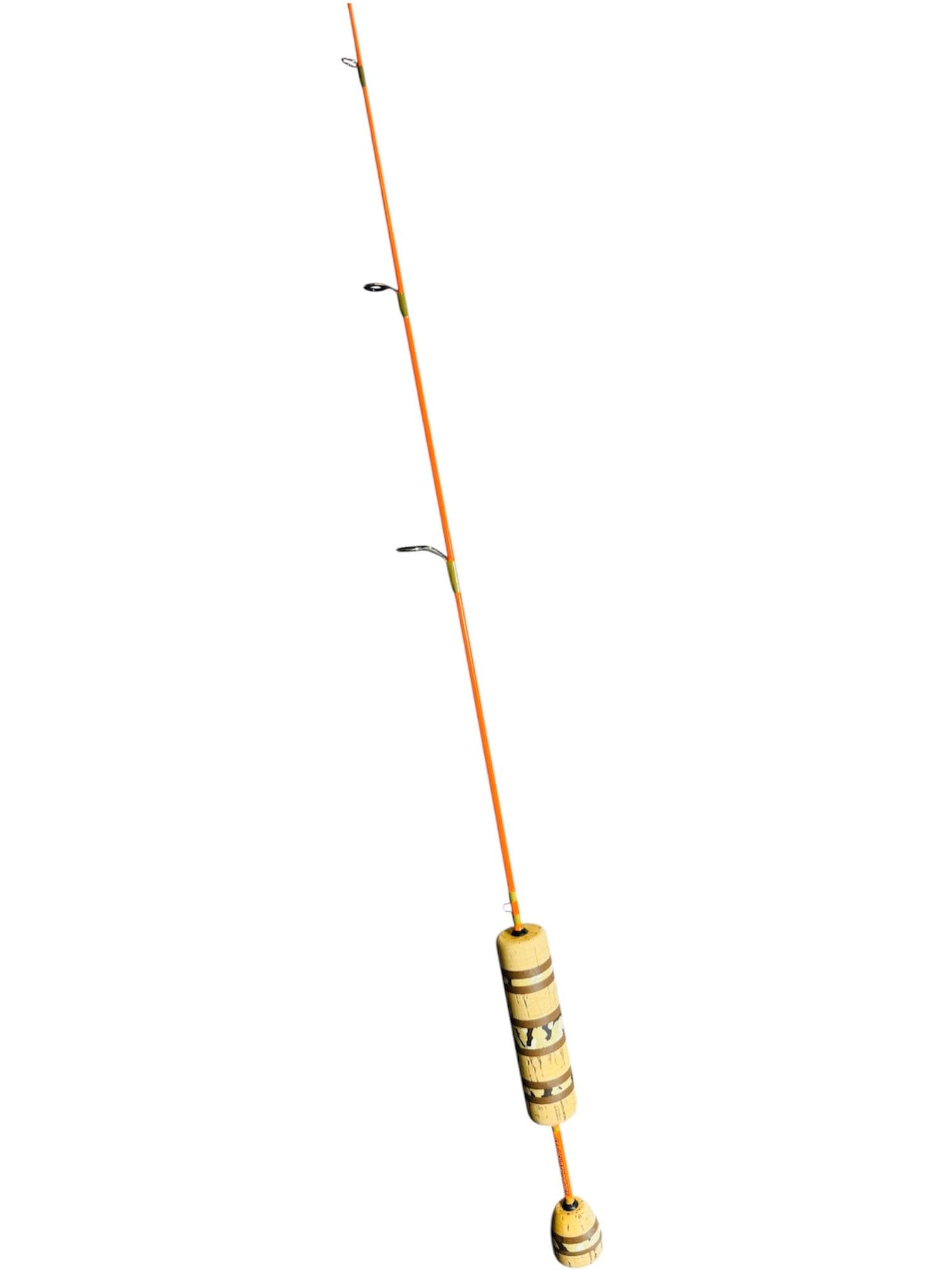 32" Neon Orange Panfish Carbon, Olive Drab Green Thread, Custom Cork/Desert Tan EVA Mix Split Grip
